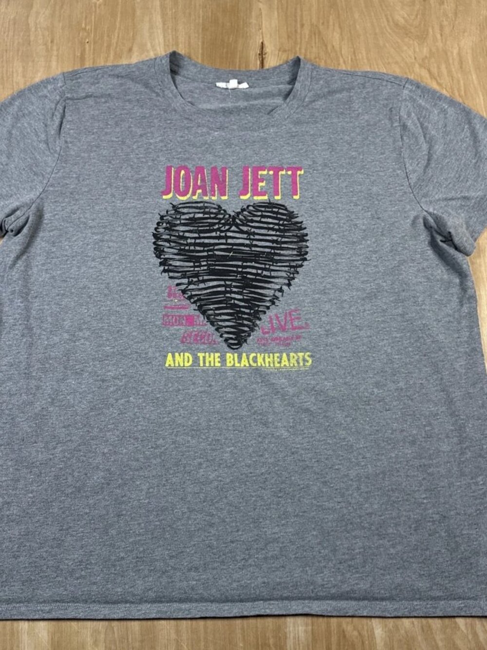 Joan Jett & The Blackhearts Men’s Tour Shirt Size 2XL Gray